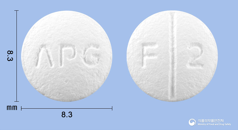 로카시드정(파모티딘)(수출명:ROBFamotidine20mgTablet) 낱알 사진