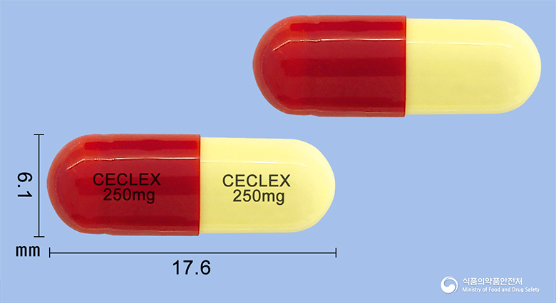 세클렉스캡슐250mg(세파클러) 낱알 사진