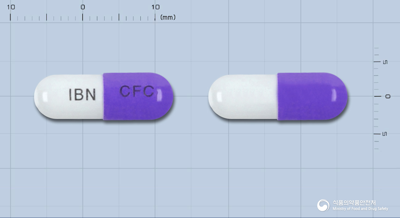 세이크캡슐250밀리그램(세파클러수화물)(수출명:인바이오넷인비클러캡슐250mg) 낱알 사진