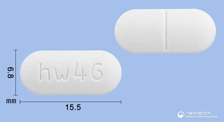 프록세틸정250mg(세푸록심악세틸)(수출명:DAECEFTab.) 낱알 사진