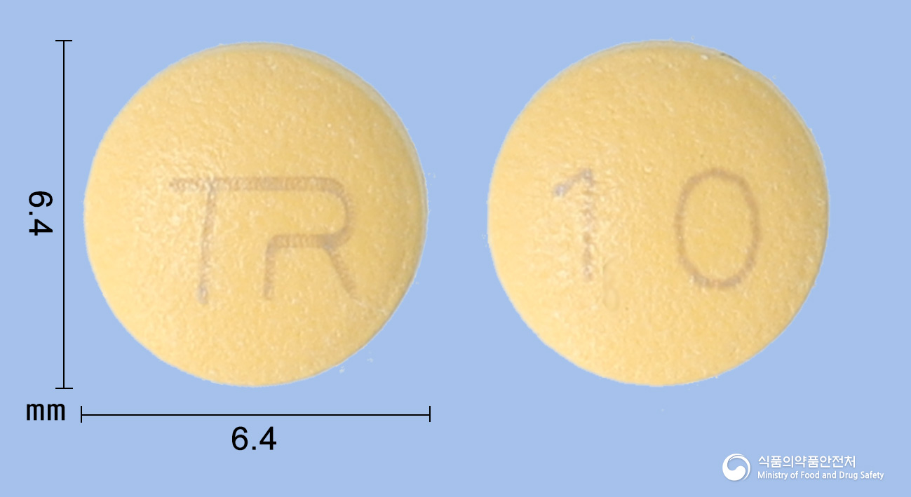 라베트정10mg(라베프라졸나트륨) 낱알 사진