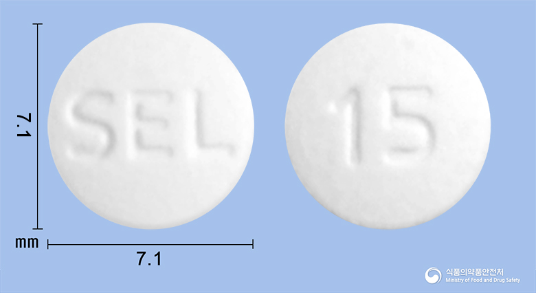 피오벡스정15mg(피오글리타존염산염) 낱알 사진