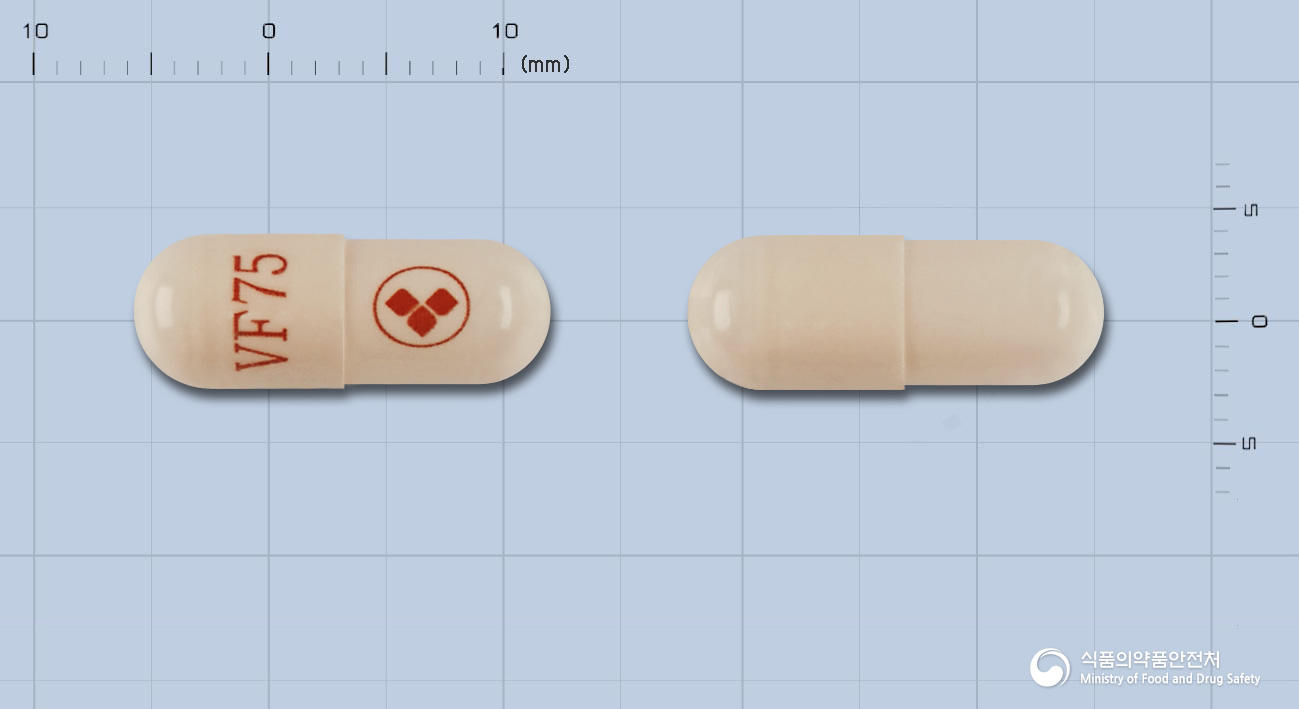 코팩사엑스알서방캡슐75mg(벤라팍신염산염) 낱알 사진
