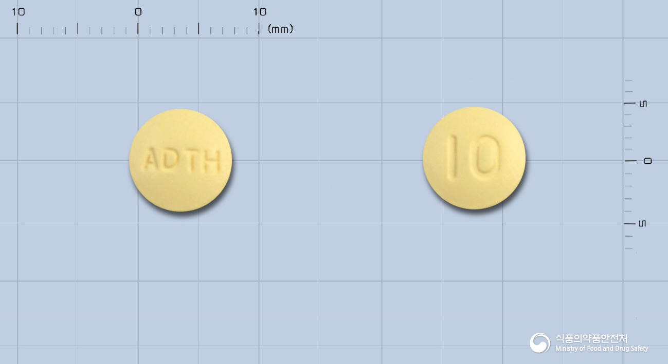 아리도네정10밀리그램(도네페질염산염일수화물) 낱알 사진