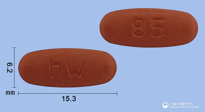 코플렉스정160/12.5mg 낱알 사진