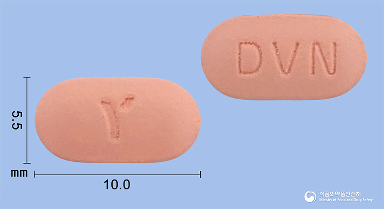 듀오탄정80/12.5mg 낱알 사진