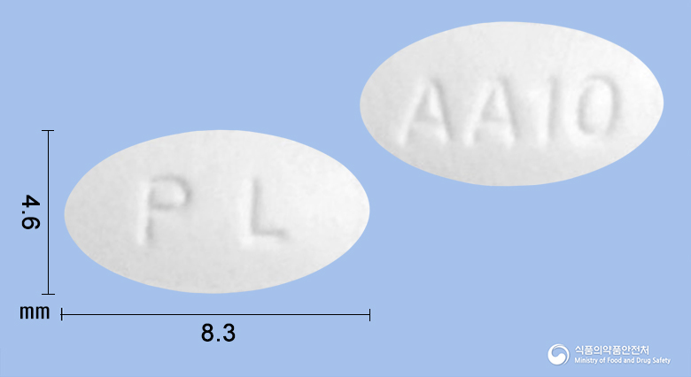 콜듀엣정5mg/10mg 낱알 사진