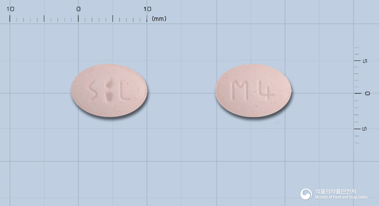 몬테루스츄정4mg(몬테루카스트나트륨) 낱알 사진