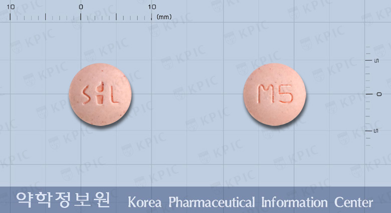 몬테루스츄정5mg(몬테루카스트나트륨) 낱알 사진