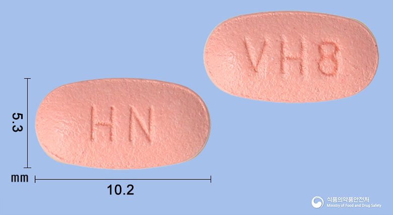 코바라탄정80/12.5mg 낱알 사진