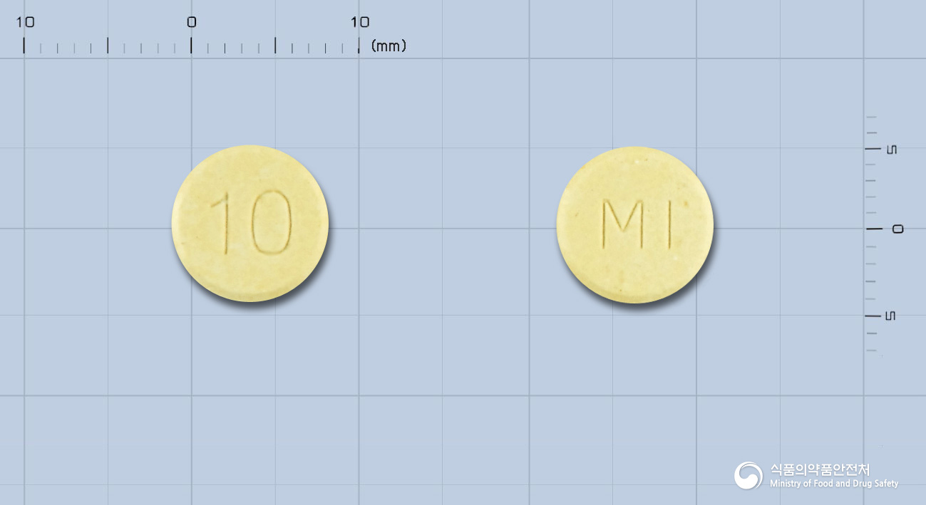 실버셉트오디정10밀리그램(도네페질염산염수화물) 낱알 사진