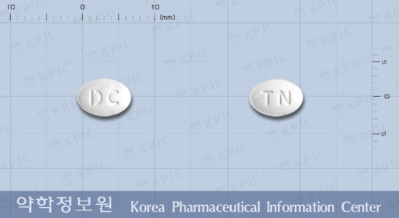 스티론정(티아넵틴나트륨) 낱알 사진