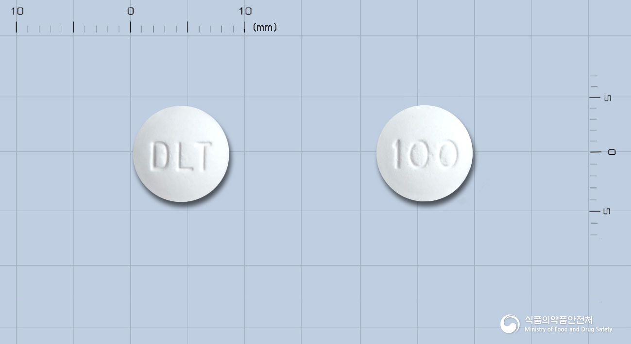 테바라모트리진츄어블정100밀리그램 낱알 사진