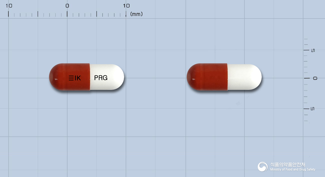 시리카캡슐75mg(프레가발린) 낱알 사진