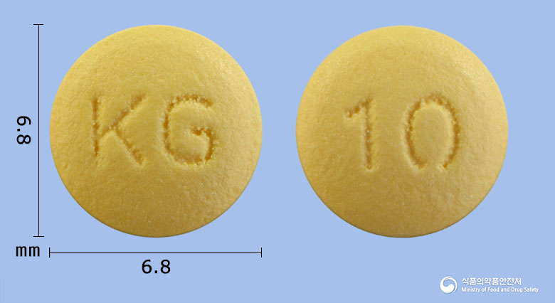 글로라베정10mg(라베프라졸나트륨) 낱알 사진