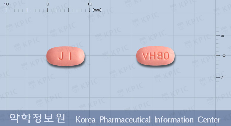 코디오발탄정80/12.5밀리그램 낱알 사진