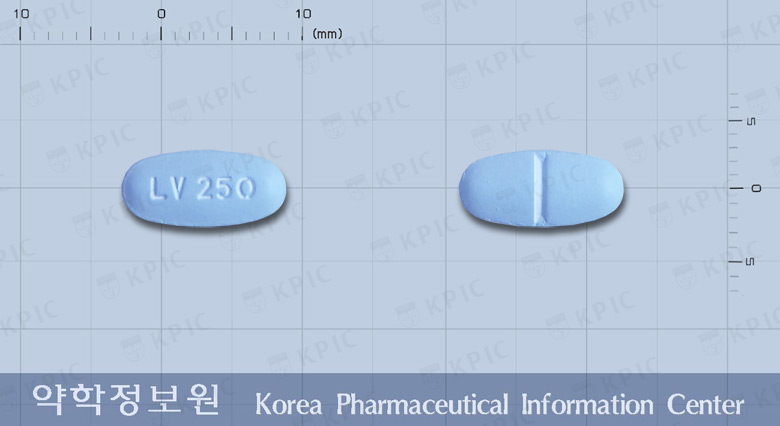 레비라정250밀리그램(레비티라세탐) 낱알 사진