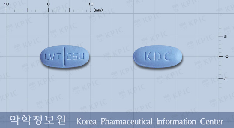 레비로틴정250밀리그램(레비티라세탐) 낱알 사진