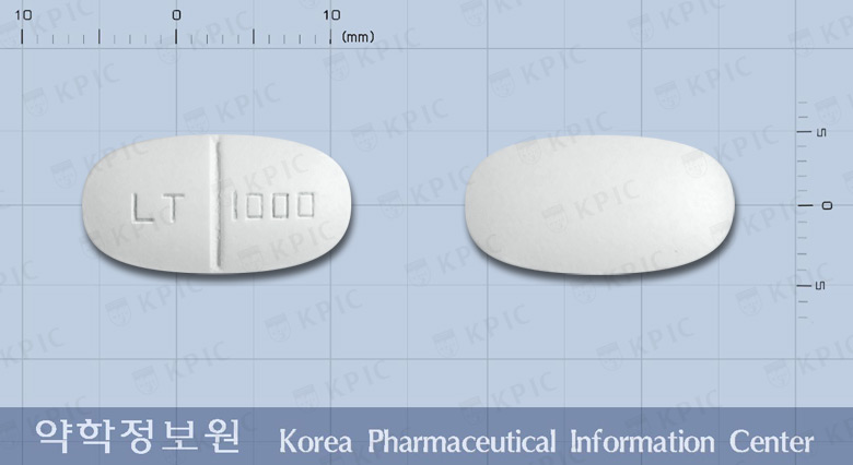 케피람정1000밀리그램(레비티라세탐) 낱알 사진
