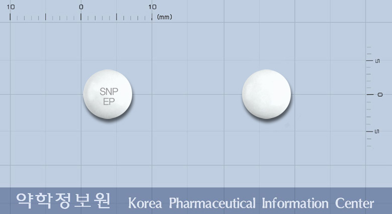 에펠정(에페리손염산염) 낱알 사진