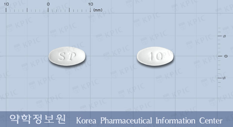 바토르정10밀리그램(아토르바스타틴칼슘삼수화물) 낱알 사진