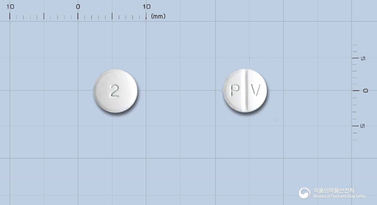 메가스타틴정2mg(피타바스타틴칼슘) 낱알 사진