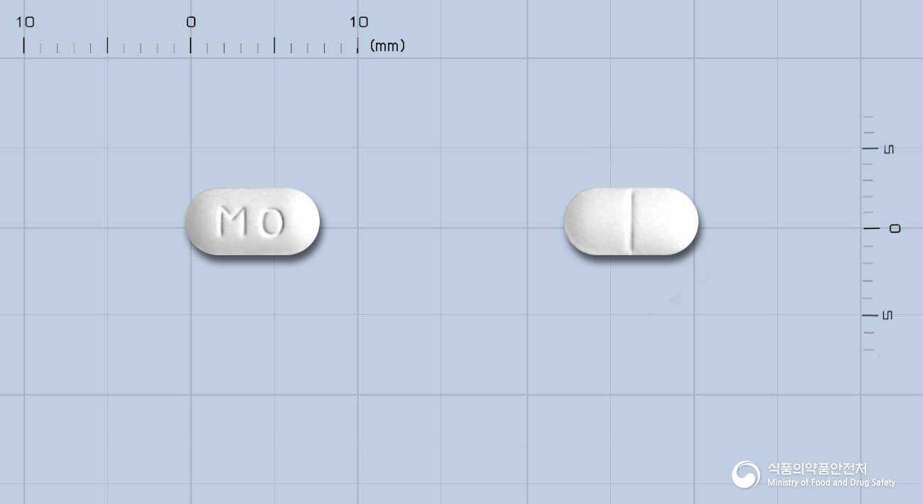 모사피큐정5mg(모사프리드시트르산염수화물) 낱알 사진