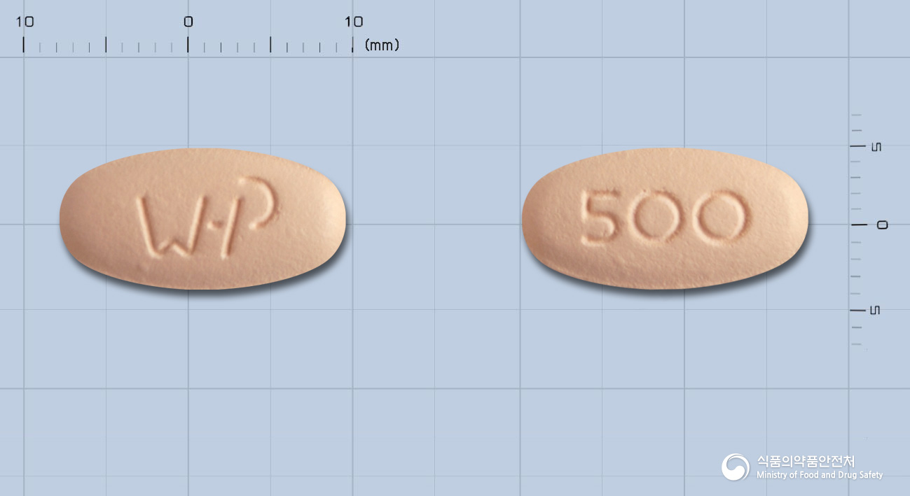 하이록신정500mg(레보플록사신수화물) 낱알 사진