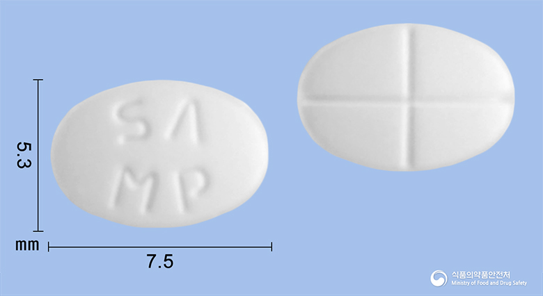 메틸솔론정4mg(메틸프레드니솔론) 낱알 사진