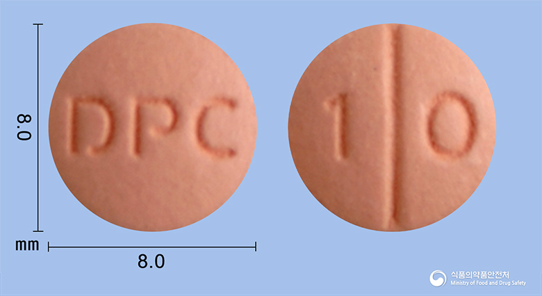 동광로수바스타틴칼슘정10mg 낱알 사진
