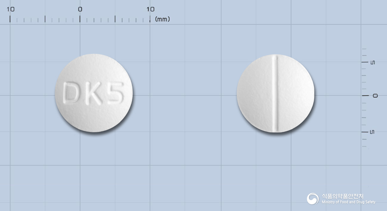 다이아민정500mg (메트포르민염산염) 낱알 사진