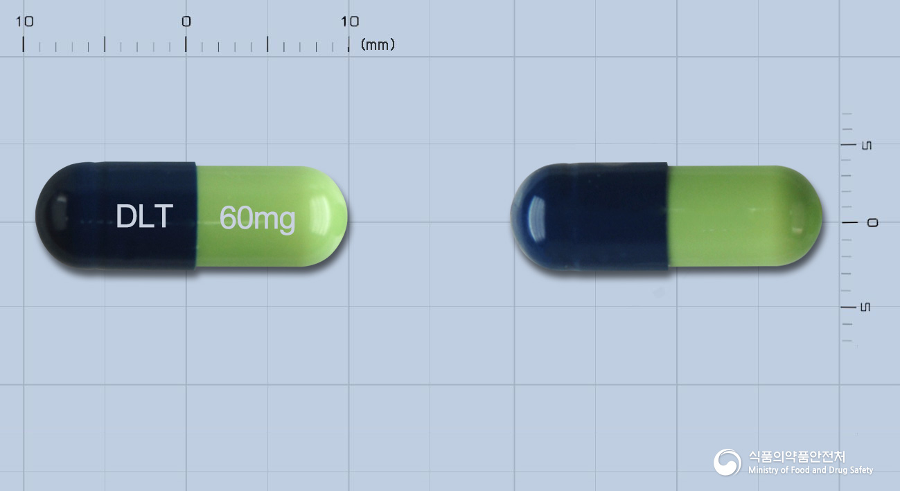 드록틴캡슐60mg(둘록세틴염산염) 낱알 사진