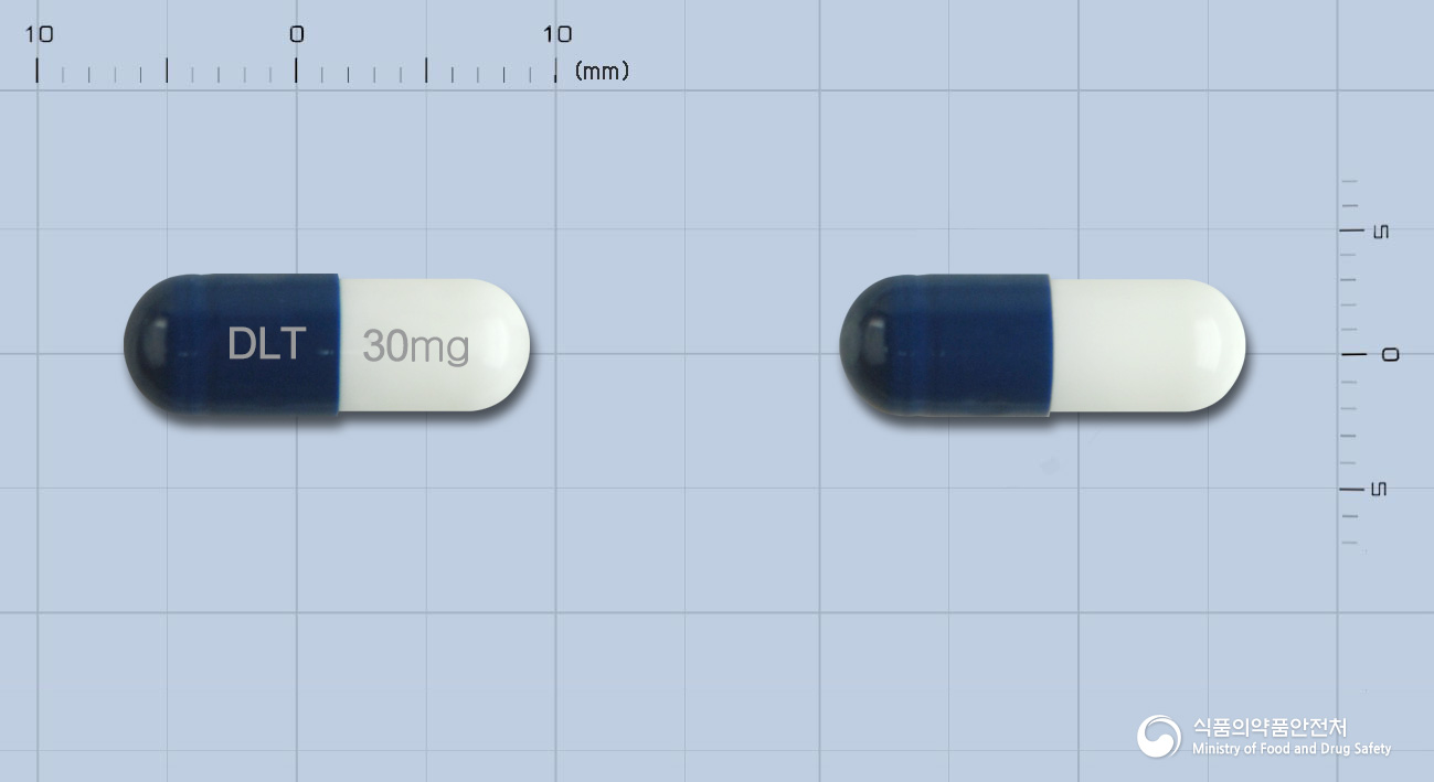 드록틴캡슐30mg(둘록세틴염산염) 낱알 사진
