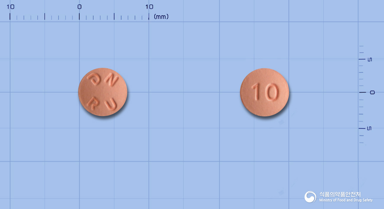 뉴스토정10mg(로수바스타틴칼슘) 낱알 사진