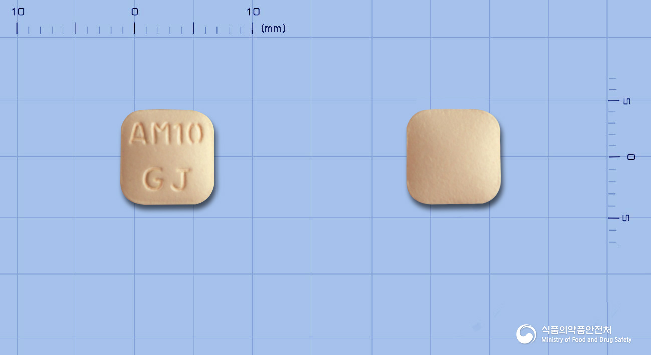 알러몬트정10mg(몬테루카스트나트륨) 낱알 사진