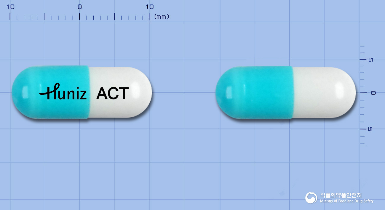 휴니즈아세틸시스테인캡슐200mg 낱알 사진