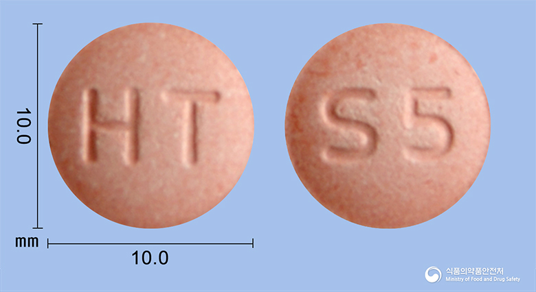 싱귤다운츄정5mg(몬테루카스트나트륨) 낱알 사진