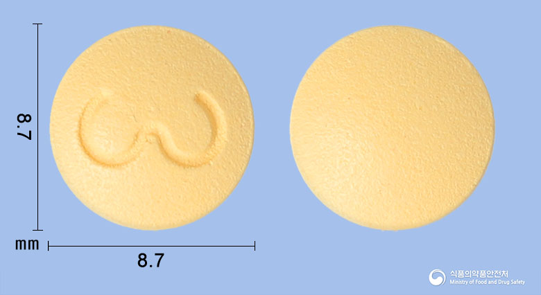 세로아핀정100mg(쿠에티아핀푸마르산염) 낱알 사진