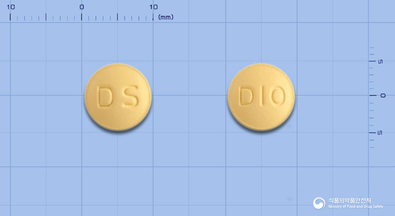디멘솔정10mg(도네페질염산염) 낱알 사진