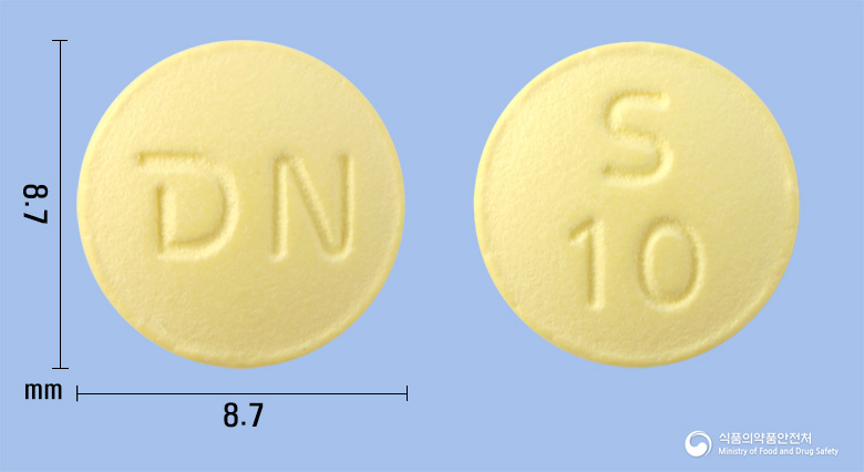 엔피셉트정10mg(도네페질염산염일수화물) 낱알 사진