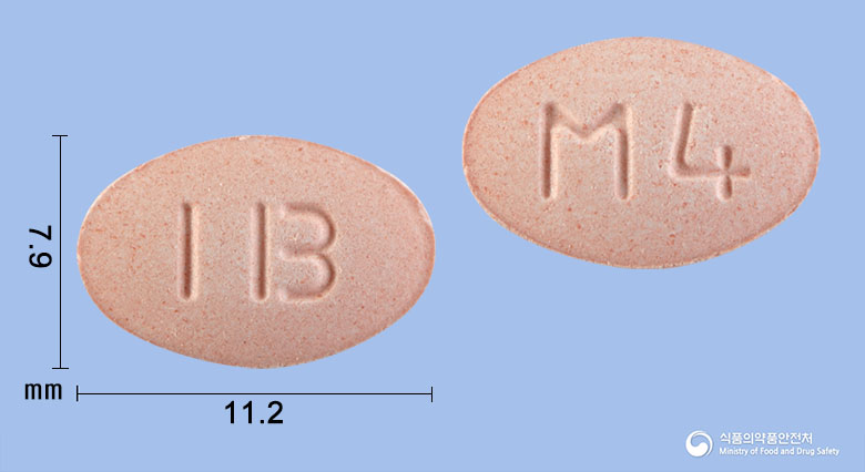 몬테포스츄정4mg(몬테루카스트나트륨) 낱알 사진