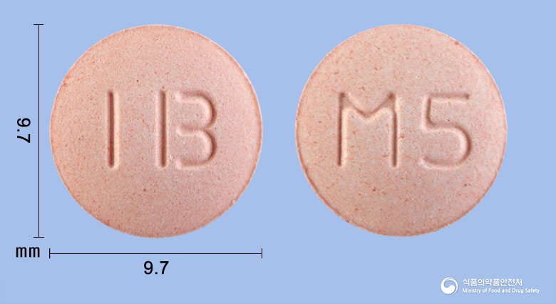 몬테포스츄정5mg(몬테루카스트나트륨) 낱알 사진