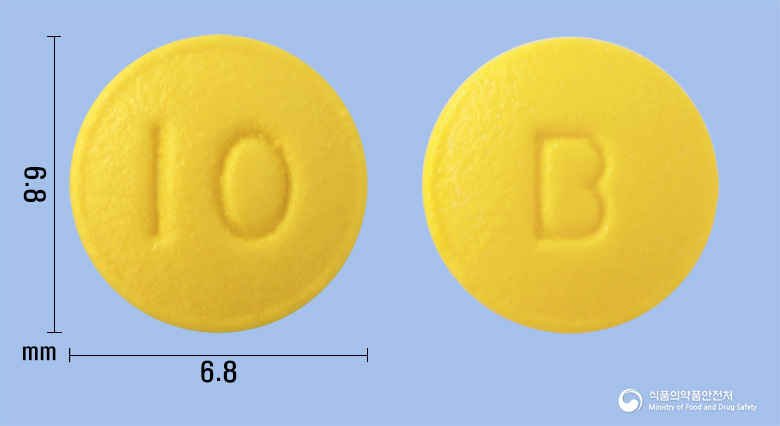 벨프란정10mg(라베프라졸나트륨) 낱알 사진