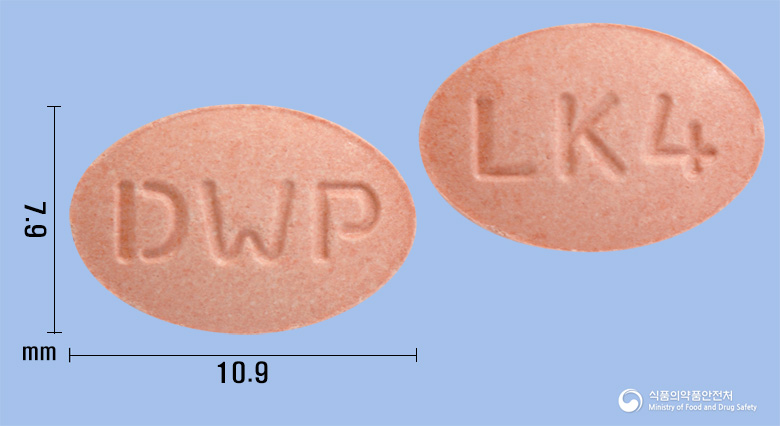 싱규루카츄정4mg(몬테루카스트나트륨) 낱알 사진