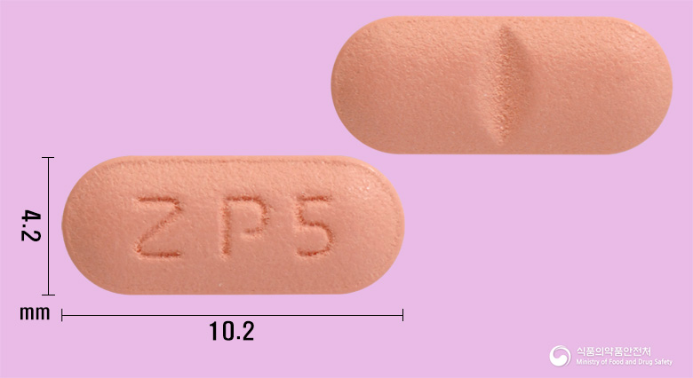 졸피신정5mg(졸피뎀타르타르산염) 낱알 사진