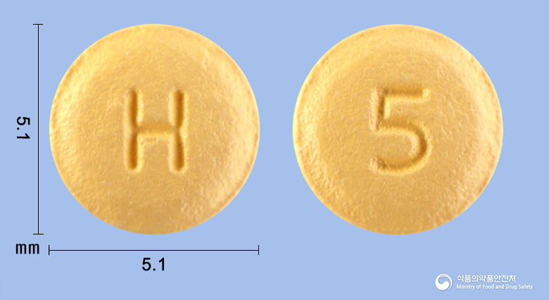 크레스바정5mg(로수바스타틴칼슘) 낱알 사진