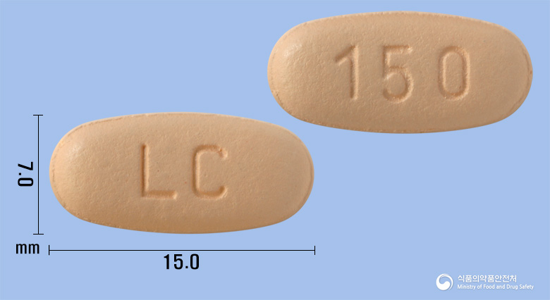 라코정150mg(라코사미드) 낱알 사진