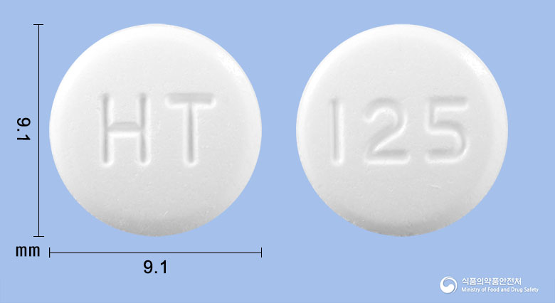 라니텐정125mg(테르비나핀염산염) 낱알 사진