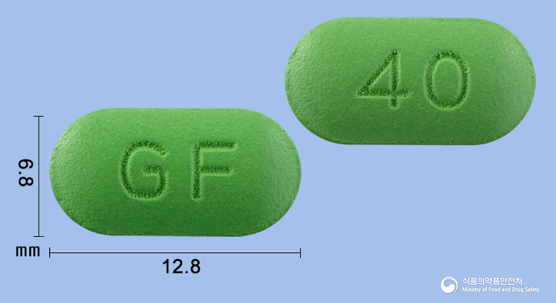 징코에프정40mg(은행엽건조엑스) 낱알 사진