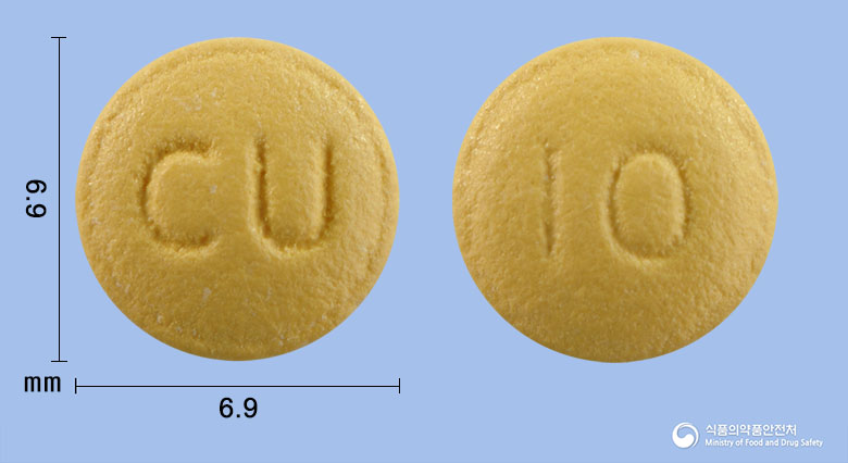뉴라베정10mg(라베프라졸나트륨) 낱알 사진